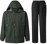 プロモンテ(PuroMonte) GORE-TEX ゴアテックス パックライトプラスレインスーツメンズ SR150M/OV L オリーブ