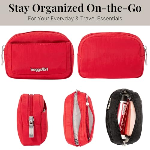 Image of Baggallini Women's Pocket Cosmetic - Lightweight Bag - Travel Essentials Makeup Organizer Mini