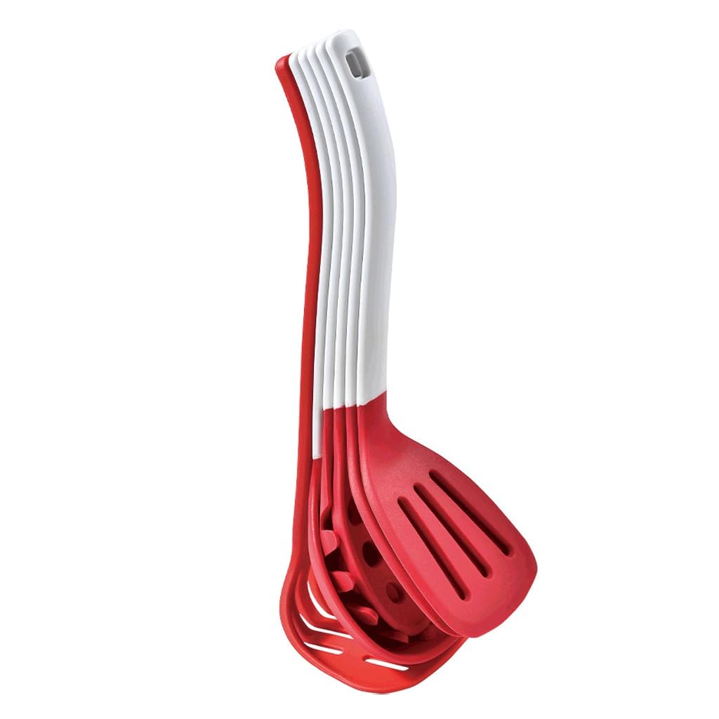 Set di Utensili da Cucina, Cucchiaio da zuppa Resistente al Calore, Pennello, mestolo, spatola in Silicone Antiaderente, Cucchiaio, Utensili da Cucina(3-Pack)