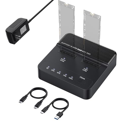 Estación Dock NVMe M.2 SSD Dual Bay USB 3.2 Gen2x2 miniatura 1