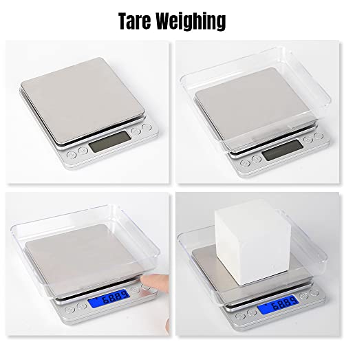 Báscula digital electrónica para cocina de 0.1 a 3000 g miniatura 6