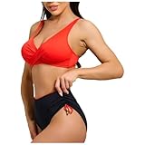 Bikini Ajustable Con Traje De Baño De Dos Piezas Para Mujer Con Escote En V Y Tiras Tallas Grandes Para Mujer Bikini Adolescente Deportivos Cuello En V Relleno Y Tanga Dos Piezas Original Surf Vikinis