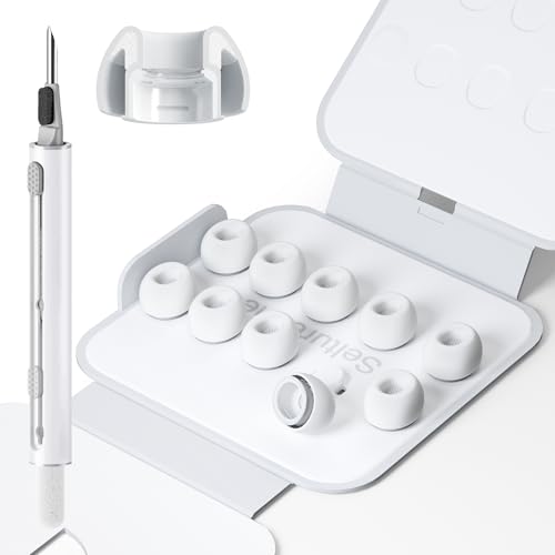 Image of 5 Pairs Replacement Ear Tips for AirPods Pro 3 (XX-Small) | Foam-Infused Hybrid Silicone Eartips for AirPods Pro 3 Ear Tips Accessories with Cleaning Pen & Storage Box
