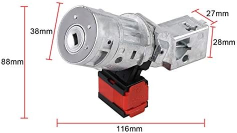 8200214168 Ignition Switch Lock Barrel Starter Cylinder Replacement for R-enault Clio MK3 05-12
