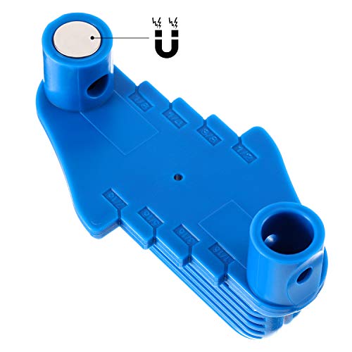 Center Scriber Line Scriber Woodworking Marking Offset Marking Tool Marking Center Finder Tool Wood Scribe Marking Gauge Fits Standard Wooden Pencils (2, Blue)