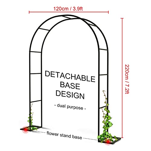 Pérgola de metal para jardín, el soporte ideal para tus vides y rosas 3