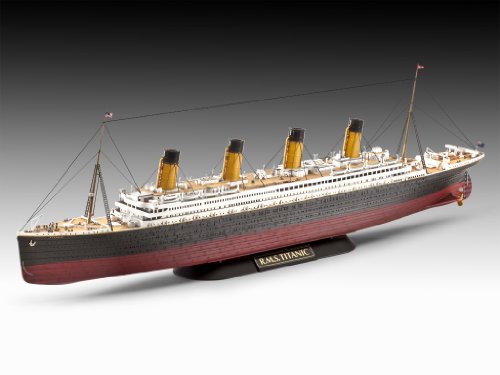 Revell Modellbausatz Schiff 1:700&1:1200 - Geschenkset R.M.S. Titanic im Maßstab 1:700&1:1200, Level 4, originalgetreue… – Bild 4