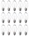 12-Pack, 15 Watt Wax Melt Warmer Light Bulbs for Scentsy Plug-in Nightlight Warmer Wax Diffuser and Candle Warmers