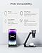 Intoval Wireless Charging Station, 3 in 1 Charger for Apple iPhone/iWatch/Airpods,iPhone16 15,14,13,12,11 (Pro,Pro Max)/XS/XR/XS,iWatch10 9/8/Ultra2/1/7/6/SE/5/4/3/2,Airpods Pro2/Pro1/3 (A3,Black)