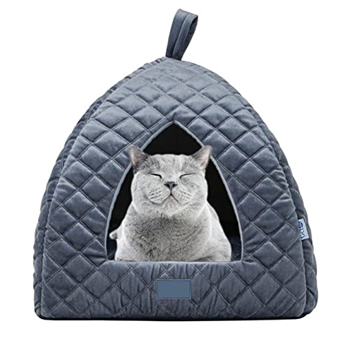 Cama Caverna para Gatos - Camas para gatos laváveis ​​na máquina - Tenda antiderrapante para animais