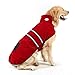 Hiado Dog Coat Adjustable with Reflective Strip for Winter Cold Weather Red XL Chest 31-34 Inch