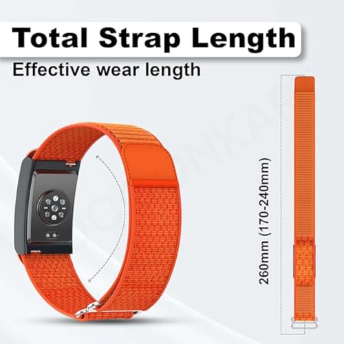 Image of Soft Nylon Sport Strap Breathable, Durable Strap Compatible For Amazfit Helio Strap