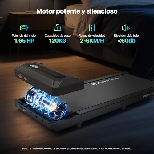 Miniatura 5 de Mobvoi Cinta De Correr Para Caminar En Escritorio - Portátil Y Compacta Para Hogar Oficina, Con Control Remoto, Soporta 120kg, Velocidad Ajustable 2-6 Km H