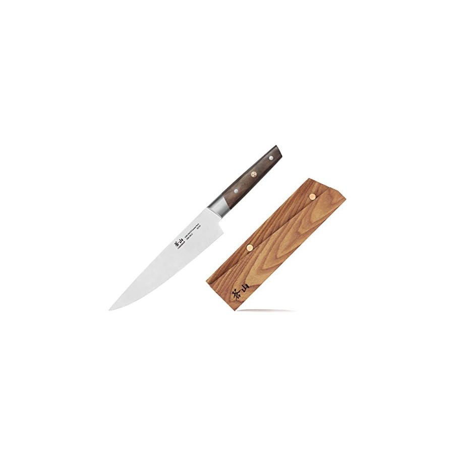 Cangshan R Series 62625 German Steel Forged Chef Knife with Ashwood Sheath, 8-Inch