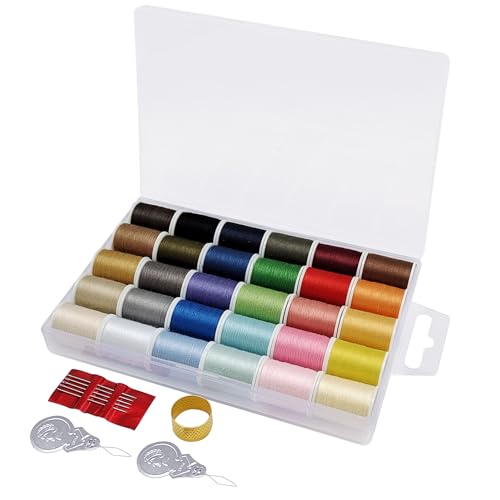 Set de hilos de poliéster para coser con 30 colores surtidos miniatura 1