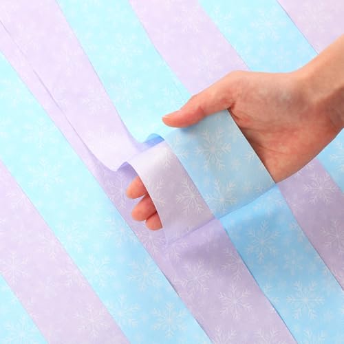 Image of Soulchen 20 Pack Pink and Green Witch Party Favors Witch and Theme Wands with Thank You Cards Pink Green Dance Ribbons Birthday Party Favors Dance Streamers Gift(20 Pcs,Snowflake)