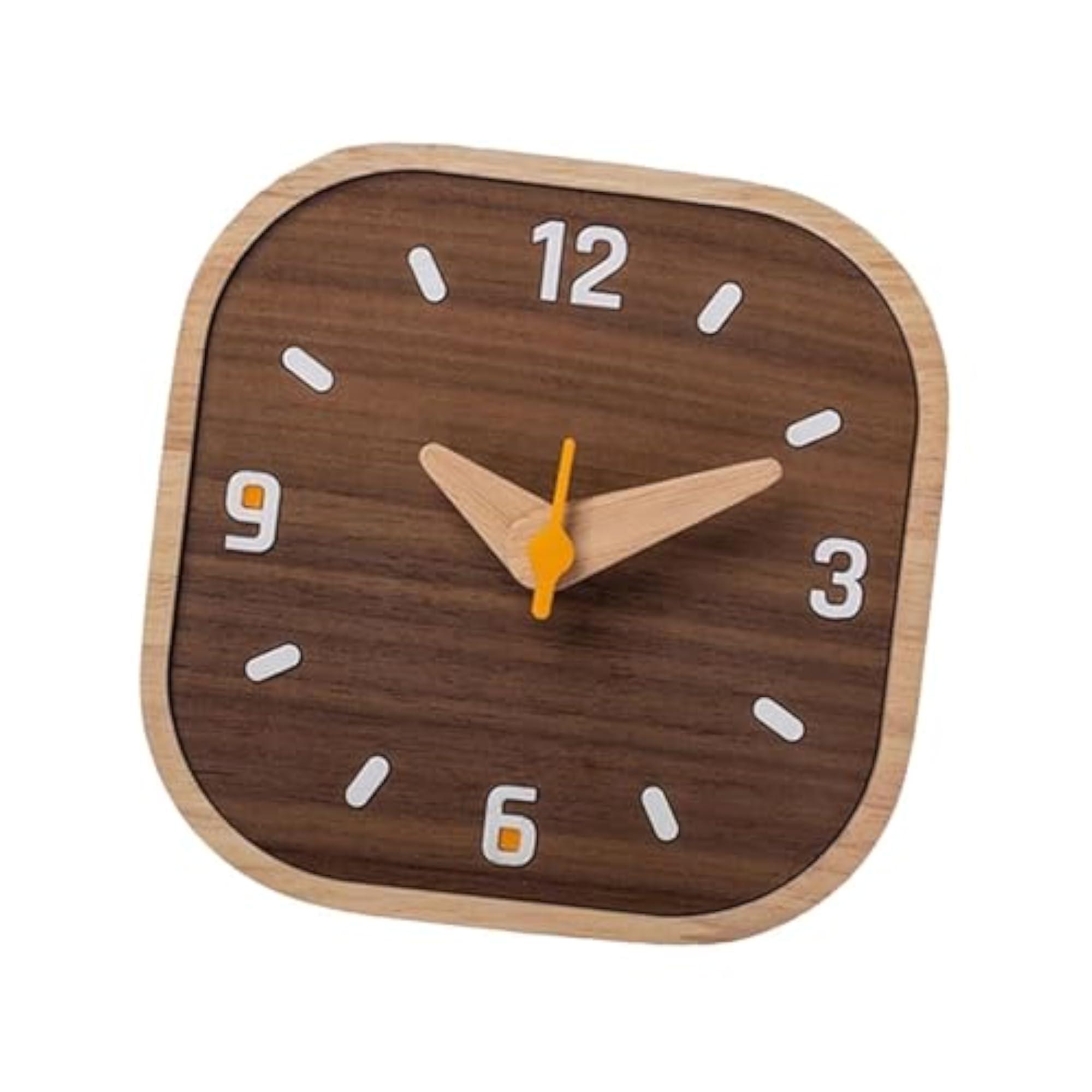 Wooden Small Analog Table Clock, Decorative Design