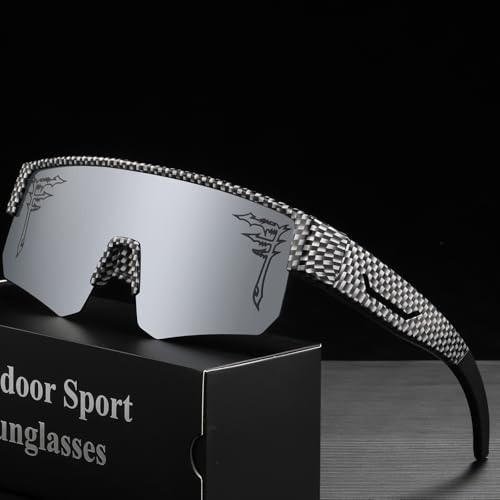 Image of FIXEROS Polarized Fit Over Glasses Sunglasses for Men Women Wrap Around Sports Goggles for Driving Cycling Fishing