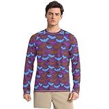 Technologie d'évacuation de l'humidité : le t-shirt Rashguard SPF vous garde au quotidien et confortable – Tissu léger, respirant, évacuant l'humidité pour vous garder au sec et au frais, adapté pour les sports et les activités de plein air, comme la randonnée, le golf, la pêche, les voyages, le bateau, l'escalade, la course, l'entraînement, etc.
