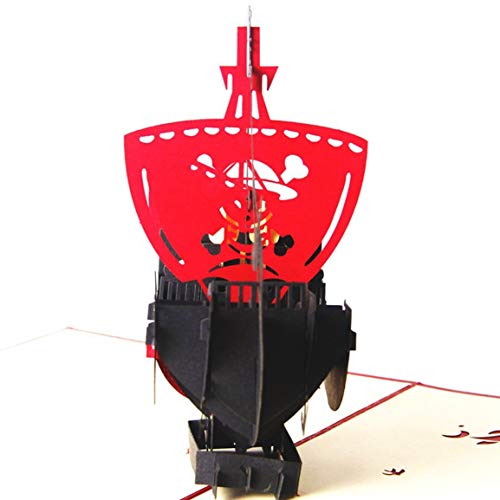 Kurphy Creativo 3D Barca Biglietto di Auguri