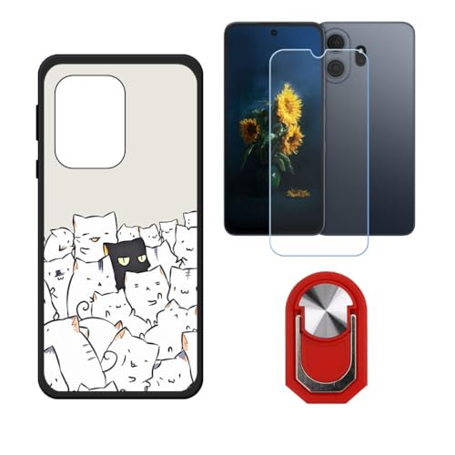 BMPNLSZ �K�p TCL NxtPaper 70 Pro�p+HD�����K���X�ɓK�����ėpTPU�P�[�X�A�V���J�Q���P�[�X�o���p�[�ی�o�b�N�P�[�X-�ɓK����9�d�x�X�N���C�u�h�~�X�N���[���v���e�N�^(6,9") + ���O���\�Ŕėp�I��360�x��]�\�ȃX�e