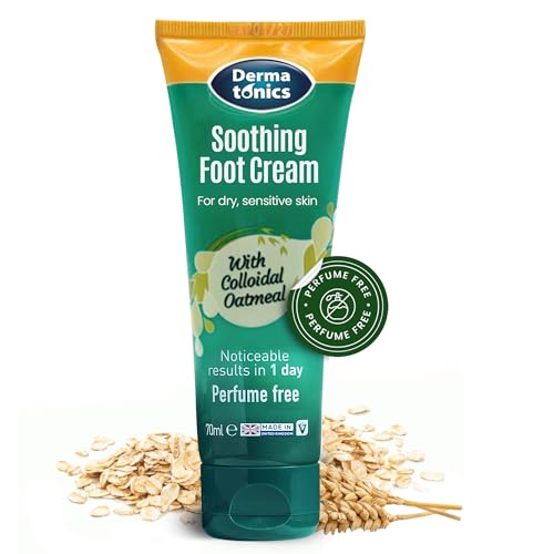Dermatonics Soothing Foot Cream | Rapid Relief for Symptoms of Dermatitis | With Skin Calming Colloidal Oatmeal | Suitable for Diabetics & Vegan Friendly | 70 ml