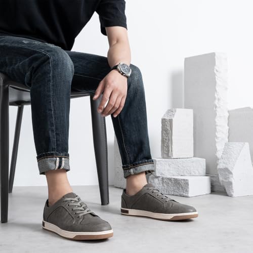 Image of Jousen Men's Fashion Sneakers Classic Retro Casual Shoes for Men Breathable Business Dress Sneaker