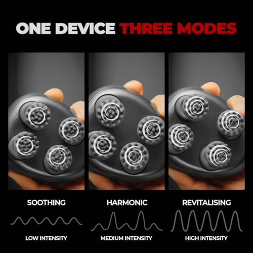 Image of Beardo Stress Buster Electric Scalp Massager | Hair & Head Massager For Scalp with 3 Speed Modes | 120 mins Runtime | Type-C Charging | Detachable & Washable Heads | Scalp massager for Hair Growth