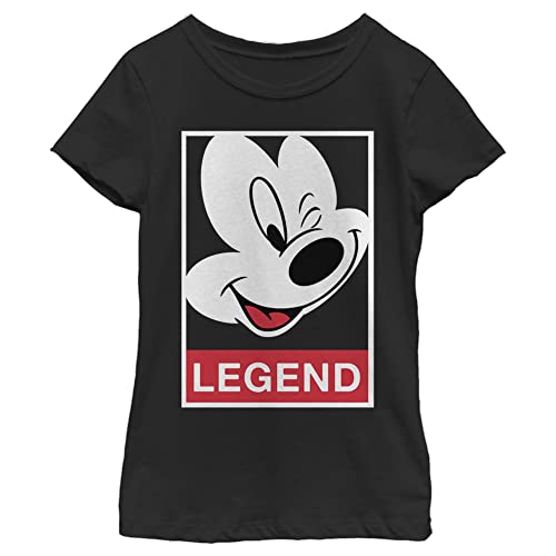 Disney Characters Legend Girl's Solid Crew Tee