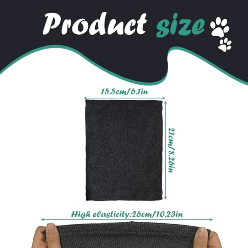 UILYNIU 2 Stücke Hund Snood - Ohrenschützer und Halsband, Gehörschutz, Haustier Ohrenklappe Kopfwickel (Grau)