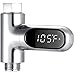 KAMEISHI Shower Thermometer Second Generation Led Digital Display Baby Bath Water Fahrenheit Celsius Thermometer 360Â°Rotating Screen for Home Bathroom Kitchen k2