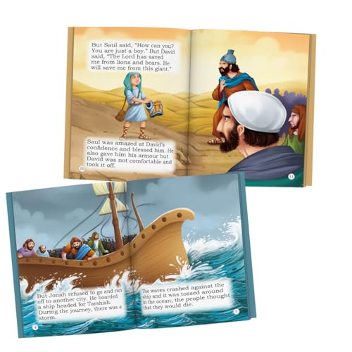 Image of Story Books for Kids - Bible Stories (Illustrated) - (Set of 10 Books) - English Stories for Children - Birth of Jesus, Prophet Jonah, Moses, The Story of Creation, etc., - Moral Stories - Age 3+