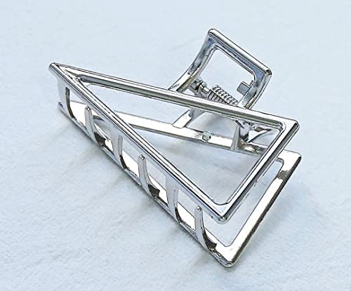 ANNACREATIONS Korean Style Metal glossy Finish Hair Clutcher Golden hair Claw Clip Hair Accessories For Women Girls 6 Count (Pack of 1) - Image 3