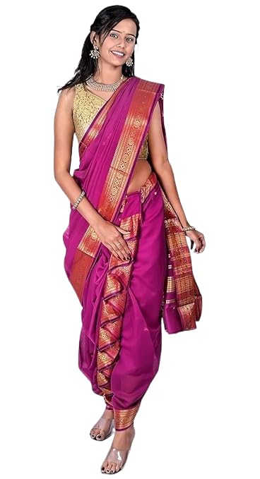 Readymade Nauvari Saree For Woman Styles Saree For Party Lugda