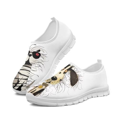 Image of Jeiento Cute Dog Women's Casual Slip On Shoes Loafers Sneakers for Women