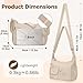 BTNEEU Bolso Bandolera Mujer Grande Nylon Bolso Cruzado Impermeable Bolsos Multibolsillos Crossbody Bag Mediano con Correa Ajustable Casual Ligero Bolsos de Mano para Escuela Viaje Trabaja Imagen de BTNEEU Bolso Bandolera Mujer Grande Nylon Bolso Cruzado Impermeable Bolsos Multibolsillos Crossbody Bag Mediano con Correa Ajustable Casual Ligero Bolsos de Mano para Escuela Viaje Trabaja