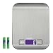 Prefer Green Digital Kitchen Scale Multifunction Food Scale, 11 lb/5 kg,Stainless Steel,Silver (Batteries Included)