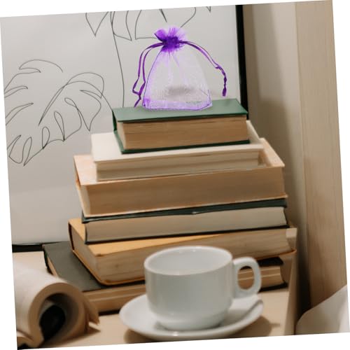 Bolsitas decorativas lavanda bolsa con cordón 9x7x0.1 cm miniatura 6