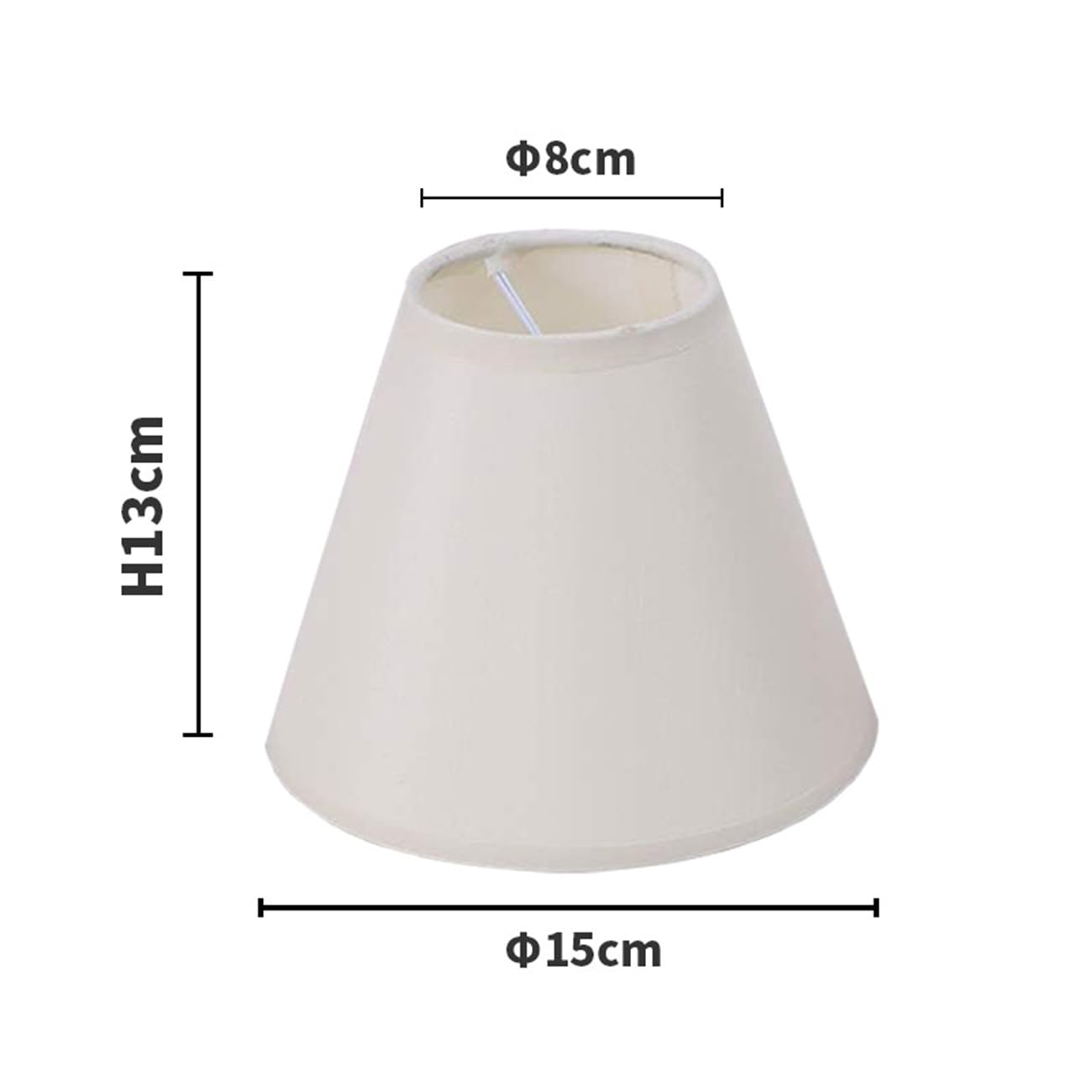 Modern Small Lamp Shade Set of 2 for Candelabra Bulbs Linen Lampshade for Table Chandelier Wall Lamp Floor Lamps Chandelier (White) - Image 3