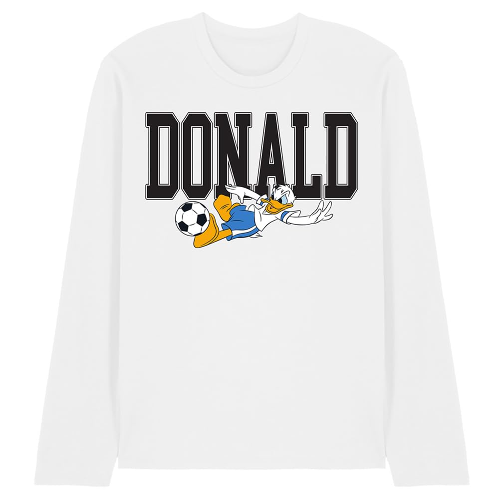 Disney Long Sleeve T-Shirt - Cotton - XL - White