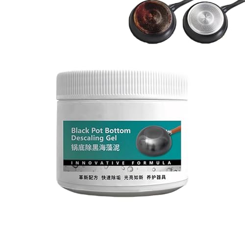 Asgodan Powerful Burnt Residue Remover Paste For Cookware, 200g Pot Cleaner For Bottom Of Pans, Cleaner for Burnt Pots and Pans, Multi-Purpose Cleaning Film for Pot Bottom Removal for Kitchen (1PCS)