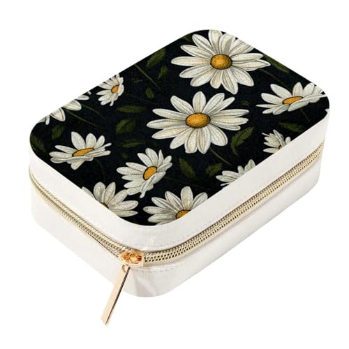 Boîte à bijoux spacieuse Little Daisy avec compartiments pour montre - 2