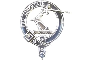 ARMIGER Wallace Scottish Family Clan Crest Badge in 925 Sterling Silver or 14K Yellow Gold