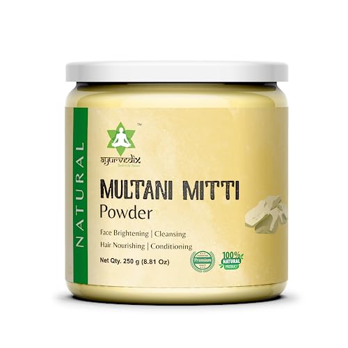 Image of Multani Mitti Powder 250g | Natural Fuller's Earth | Face & Hair Pack | Supports Oil Control, Cleansing & Skin Glow | Bentonite Clay Powder | For All Skin Types