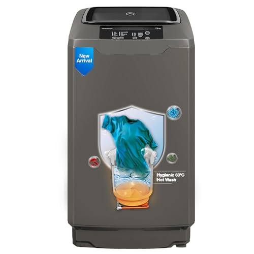 Image of Godrej 7.5 Kg 5 Star Fully-Automatic Top Loading Washing Machine (WTEON ALR C 75 5.0 ROGR, Royal Grey, Roller Coaster Wash Technology)