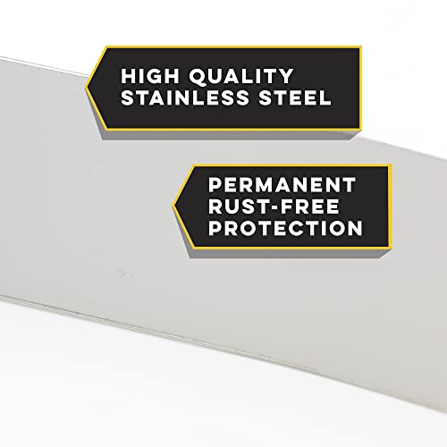 Xcluder Stainless Steel Garage Door Rodent Shield; 2 Door Kit With 8-Inch Door Strips (Pack Of 4); Keep Rats And Mice Out; Suitable For Residential And Commercial Use (162942) #TOP6