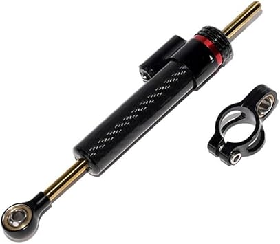 Motorcycle Adjustable Damper, Piece Steering, CNC Aluminum Carbon Fiber, Speed Sensitive Control, Anti Rust Long Lasting, Fitment For Most Bikes