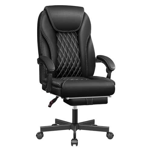 BestEra Executive Office Chair Big and Tall Home Office Chair, High Back Ergonomic Leather Chair...