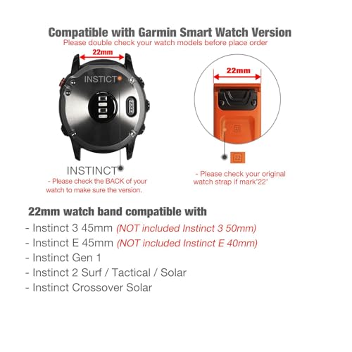 Correa deportiva de silicona 22mm para Garmin Instinct miniatura 2