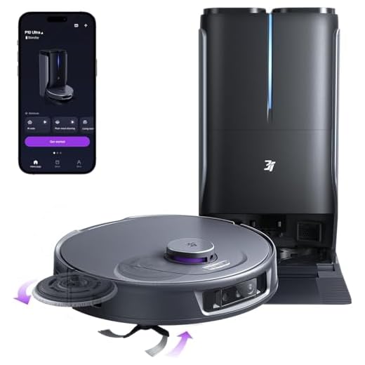 3i P10 Ultra Saugroboter mit Wischfunktion & Absaugstation, 18000 Pa Saugkraft, Ausziehbarer Wischmopp für Edge, Auto Waschen & Trocknen, Selbstentleerend & Selbstauffüllend, Hebarem Wischmopp
